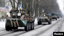 Українські військовослужбовці у Волновасі. 18 січня 2015 року