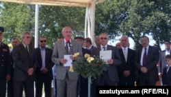 Armenia -- Russia's Ambassadror to Armenia Vyacheslav Kovalenko addresses the press in Gyumri, 01Sep2011