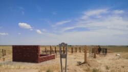 Кладбище, отведенное для захоронения умерших от COVID-19. Алматинская область, июнь 2020 года.