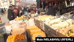 Georgia -- Marketplace, Market. Akhaltsikhe, 30Dec2013