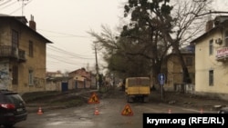 Ремонт дороги в Сімферополі