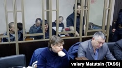 Фигуранты ялтинского «дела Хизб ут-Тахрир» на суде в Ростове-на-Дону, 31 января 2018 года