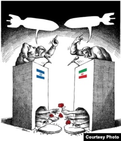 "Соғыс болмасын!" Мана Нейестани салған карикатура