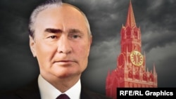 Cu ajutorul noului mandat obținut la alegerile prezidențiale din 15-17 martie 2024, Vladimir Putin îl va depăși pe Leonid Brejnev ca liderul rus cu cea mai îndelungată aflare la Kremlin (Colaj Putin/Brejnev, de Europa Liberă)