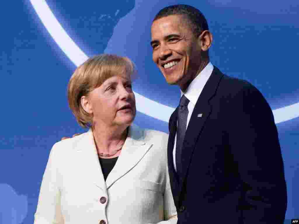 Barack Obama i nemačka kancelarka Angela Merkel 