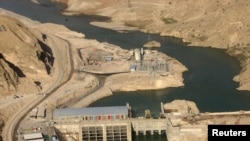 An aerial view of the Sangtuda Hydroelectric Power Plant on the Vakhsh River (file photo)