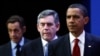 از راست به چپ: باراک اوباما، گوردون براون و نیکولا سرکوزی در اجلاس پیتسبرگ