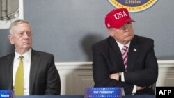 U.S. President Donald Trump (right) with his Secretary of Defense James Mattis (file photo)