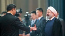 حسن روحانی و شی جین‌پینگ، رئیس‌جمهوری چین
