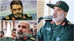 The commander of IRGC’s regional HQ in the southeast of Iran “Qods”, Mohammad Karami and his under command provincial deputies Amanollah Garshasbi (Sistan & Baluchestan), and Hossein Maroufi (Kerman).