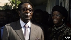 Robert Mugabe, seen here after voting on June 27, was the sole candidate in the runoff