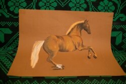 Конь, якога Натальля малюе цяпер