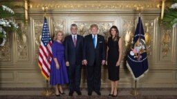 Presidenti amerikan, Donald Trump dhe presidenti i Kosovës, Hashim Thaçi.