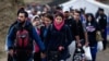 Октябрь 2015 года. Беженцы из стран Ближнего Востока пешком идут через Хорватию в Германию 
