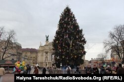 Ялинка у Львові. 24 грудня 2014 року