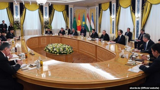 Встреча лидеров стран Центральной Азии в Астане. 15 марта 2018 года.