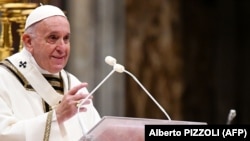 Папа Франциск, фото зі служби Божої 24 грудня 2019 року