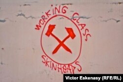 Russia - Racist organisation inscription, Work Class Skinheads, St. Petersburg