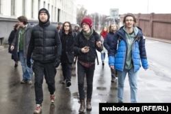 Удзельнікі кампаніі Legalize Belarus