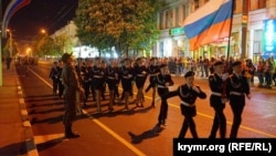 Репетиція військового параду в Сімферополі 5 травня 2017 року