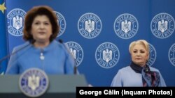 Rovana Plumb (s) și Viorica Dăncilă (d)