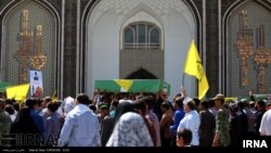 FILE: The funeral of an Afghan fighter in Iran. 