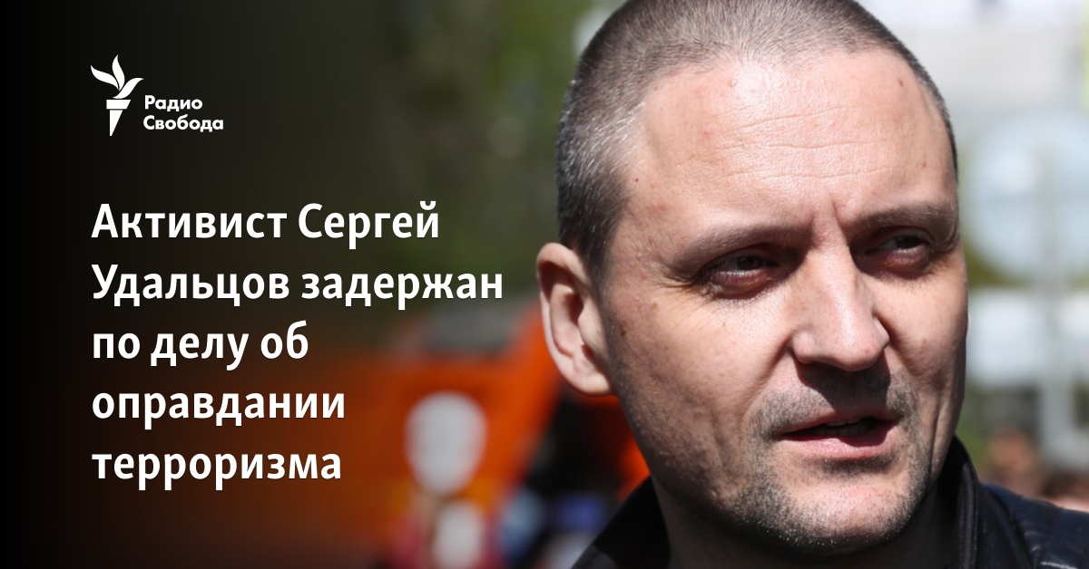 Activist Sergey Udaltsov was detained in the case of justifying terrorism