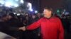 Klaus Iohannis la protestul de la București