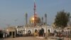 Pakistan -- A deserted view of the tomb of Sufi saint Syed Usman Marwandi, also known as the Lal Shahbaz Qalandar shrine, after it was closed for general public following the previous day's suicide blast in Sehwan Sharif, southern Sindh province, February