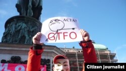 Protest protiv ACTA sporazuma u Beogradu
