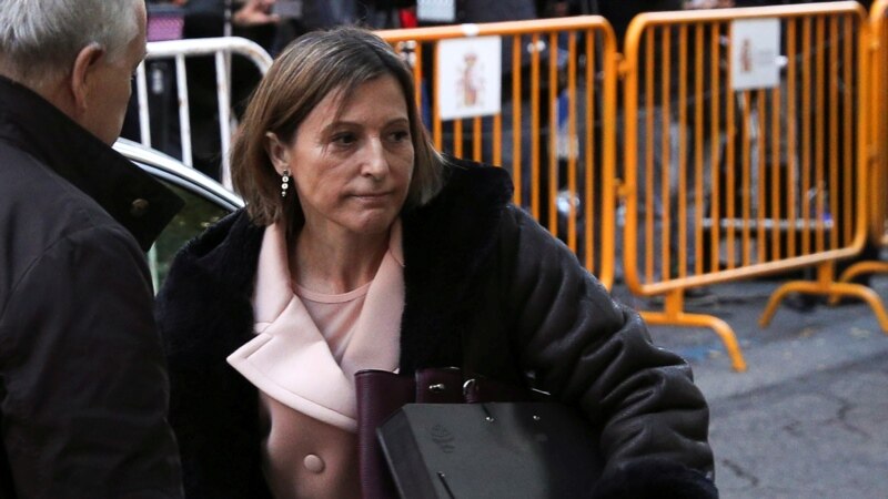 Președinta parlamentului Cataloniei Carme Forcadell a fost eliberată din închisoare pe cauțiune, după o noapte petrecută în detenție