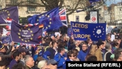 Protest anti-Brexit în Manchester