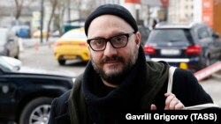 Russian theater and film director Kirill Serebrennikov arrives at a court hearing in Moscow on March 28.