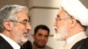 Iran -- Election debate between two reformists candidates Mehdi Karrubi (R) and Mir Hossein Musavi, 07Jun2009