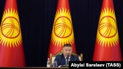 Жогорку Кеңештин төрагасы, "Кыргызстан" фракциясынын жетекчиси Канат Исаев. 2020-жылдын 21-октябры.