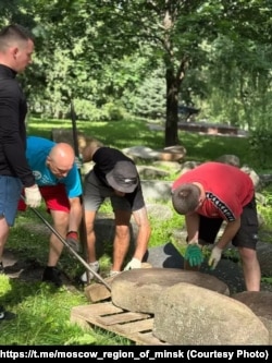 Вываз гістарычных надмагільляў з тэрыторыі Габрэйскага мэмарыяльнага парку ў Менску