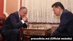 Igor Dodon și Kirsan Iliumjinov la Chișinău, 28 ianuarie 2017