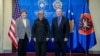 Presidentja e Kosovës, Justina Shiroka Pula, në takim me senatorët amerikanë, Jeanne Shaheen dhe Dick Durbin, në Prishtinë, 12 tetor 2026.
