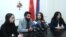 Armenia -- Leaders of the youth wing of the Armenian Revolutionary Federation hold a news conference in Yerevan, December 9, 2019.