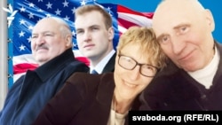 Былы палітвязень Мікола Статкевіч і ягоная жонка Марына Адамовіч. Аляксандар і Мікалай Лукашэнка. Ілюстрацыйны каляж. 