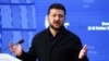 Ukrainian President Volodymyr Zelenskyy at the European Union leaders summit in Brussels.