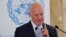 UN envoy for Syria Staffan de Mistura 