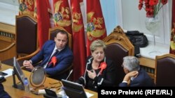 Конститутивна седница на Парламентот на Црна Гора во Цетиње, 11 ноември 2016.