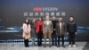 University of Montenegro Rector Vladimir Bozovic (center) met with representatives of sanctioned Chinese entites while visiting China in December. 