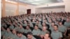 Armenia -- Senior Defense Ministry officials and army commanders at an emergency meeting with Defense Minister Seyran Ohanian, 6August 2010.