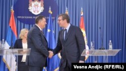 Milorad Dodik i Aleksandar Vučić, Beograd, 2. septembar 2017.