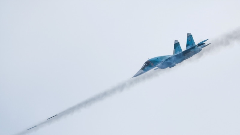 В Волгоградской области России разбился бомбардировщик Су-34