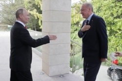 Реджеп Эрдоган в гостях у Владимира Путина в Сочи. 29 сентября 2021 года