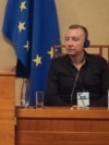 Станіслав Асєєв на конференції «За свободу» в будівлі Сенату Чеської республіки. Прага. 16 вересня 2026 року