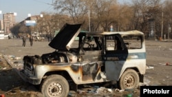 Armenia - The site of deadly clashes between security forces and opposition protesters, Yerevan, 2Mar2008.